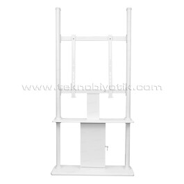 Dark VZ17 Digital Signage 45-55" Uyumlu TV Standı (DK-AC-VZ17) - Beyaz
