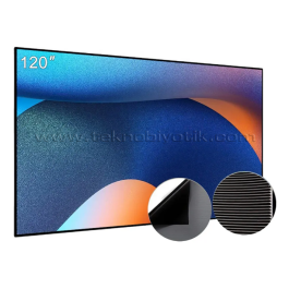Dark 120" Ultra Kısa Atımlı UST ALR Ortam Işığı Engelleyen Sabit Çerçeveli Lazer 4K Projeksiyon Ekranı