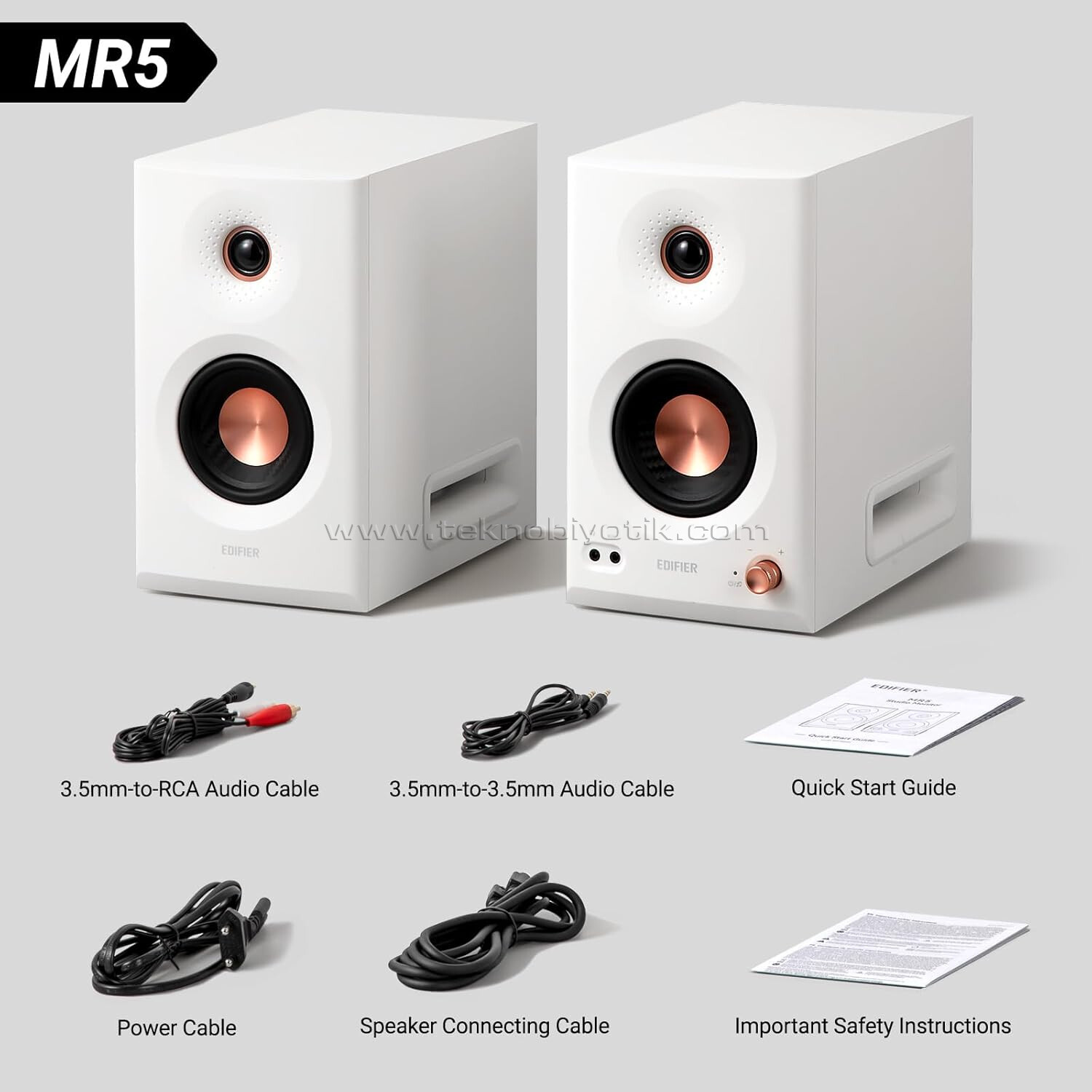Edifier MR5 Tri-Amped Powered Stüdyo Monitör Hoparlörü 110W RMS