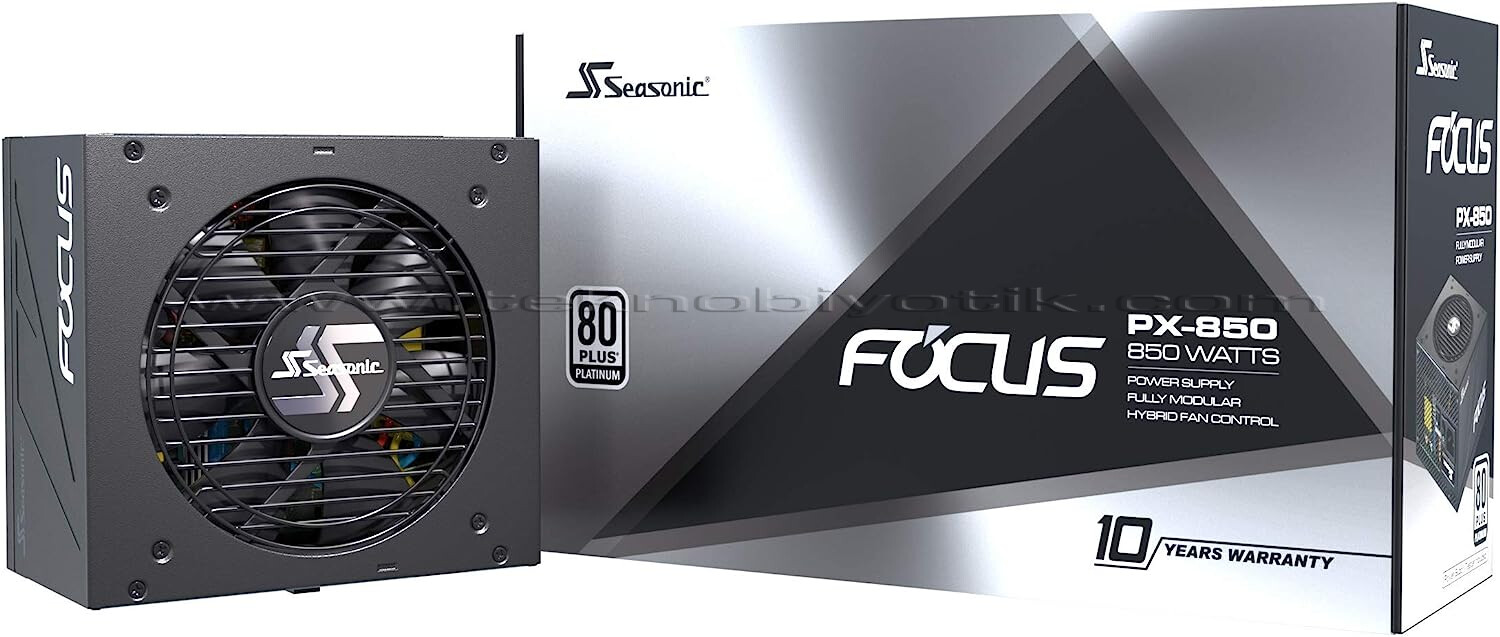 Seasonic FOCUS PX 850W 80+ Platinum Tam Modüler Güç Kaynağı (SSR