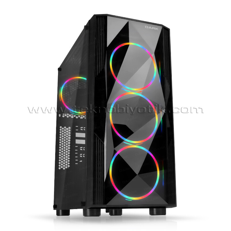 Dark Diamond PRO 4x12cm FRGB Full Akrilik Ön ve Yan Panel, USB 3.0