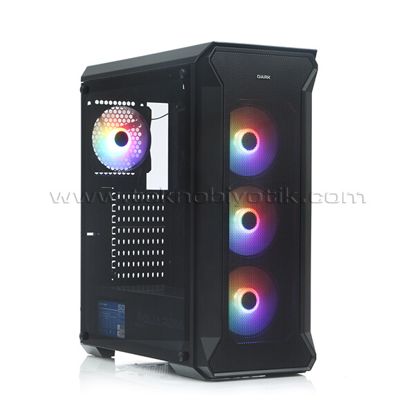 Dark Guardian 4x12cm FRGB LED Fanlı, Full Cam Yan ve Mesh Ön Panel