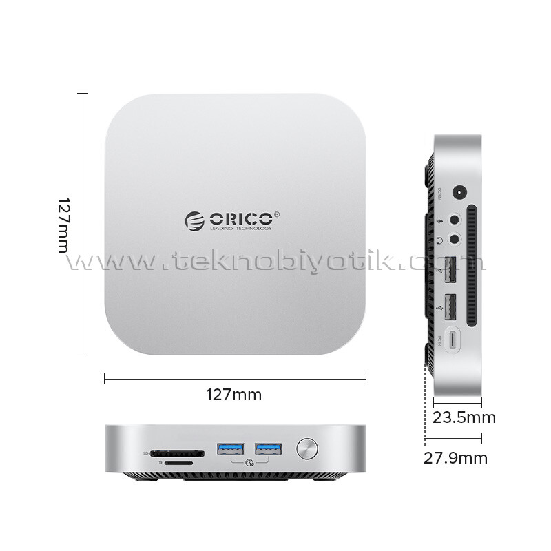 Orico M49P MiniLink 9in1 Mac Mini M4 Workstation M.2 NVMe, 10Gbps