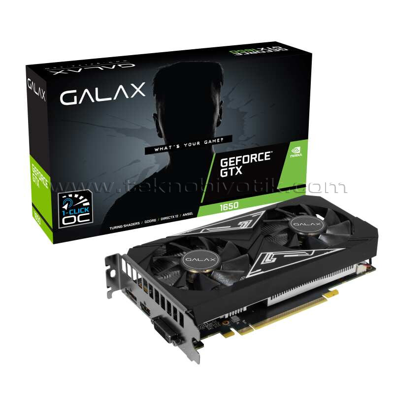 Galax GeForce GTX 1650 4GB 128Bit GDDR6 GTX1650 Ekran Kartı