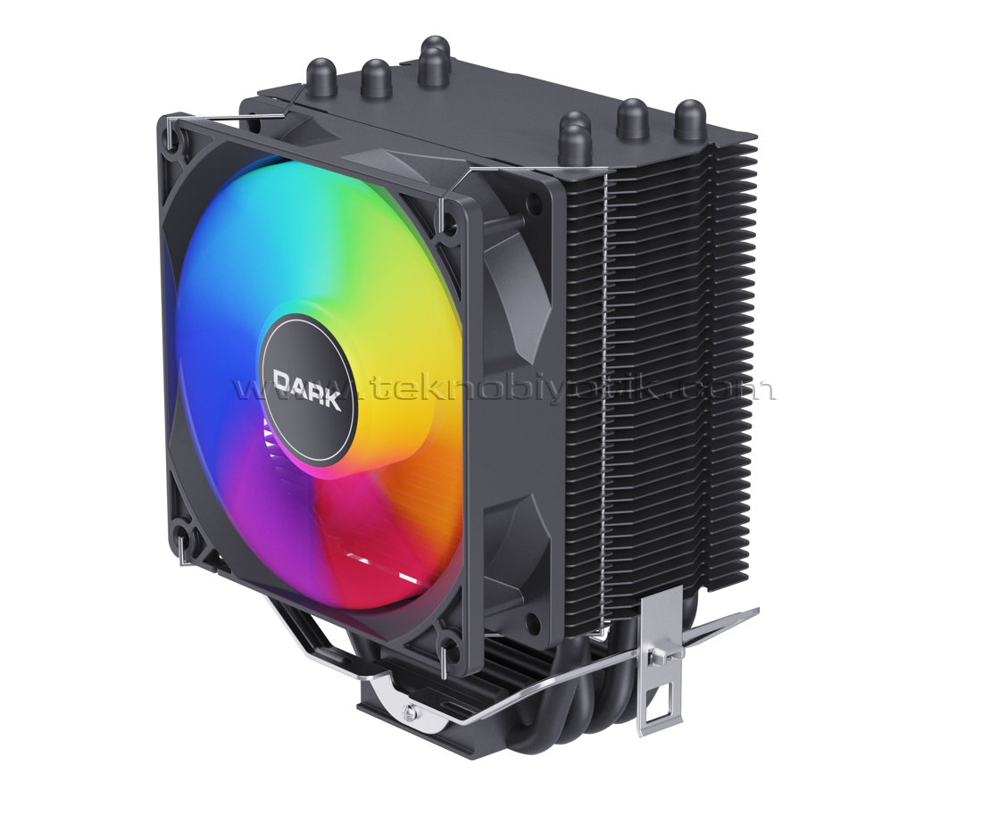 Dark Freezer 2025 Edition X96 9cm 45CFM FRGB Fanlı, 130W TDP, 3pin