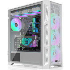 Raijintek PONOS ULTRA MS4 3.0 MENTESELI YAN PANEL 4X12CM ADRESLENEBILIR LED ON PANELLI 0R20B00228 ATX ARGB White Tempered Glass Mesh Front USB-C 850W PSU 80+ Platinum
