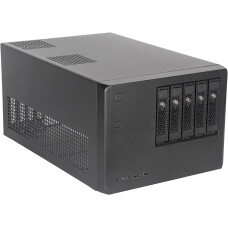 SilverStone CS351 5 ADET SAS-12G SATA-6G CALISIRKEN DEGISTIRILEBILIR YUVAYA SAHIP YUKSEK PERFORMANSLI NAS SST-CS351B mATX USB-C